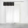 Paris Prix Rideau Voilage à Anneaux Leana 140x240cm Noir 1 Paris Prix Rideau Voilage à Anneaux Leana 140x240cm Noir -Auchan Boutique B2CD 3162