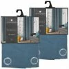 TOILINUX Lot De 2 Rideaux Lilou - 140 X 260 Cm - Bleu Canard -Auchan Boutique B2CD 318