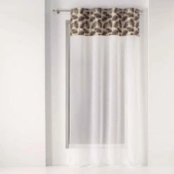 Paris Prix Rideau Voilage à Oeillets Azeris 140x240cm Blanc