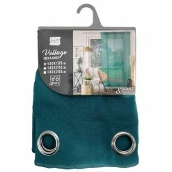 Paris Prix Rideau Voilage à Œillets Sandra 140x180cm Émeraude -Auchan Boutique B2CD 3248