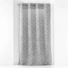 Paris Prix Rideau Voilage à Œillets Zebra 140x240cm Anthracite