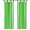 VIDAXL Rideau Fin Vert Pomme 140x245 Cm 2 Pcs