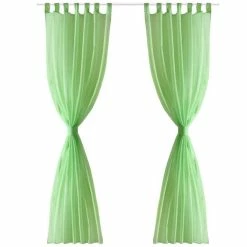 VIDAXL Rideau Fin Vert Pomme 140x245 Cm 2 Pcs 9 VIDAXL Rideau Fin Vert Pomme 140x245 Cm 2 Pcs -Auchan Boutique B2CD 3269