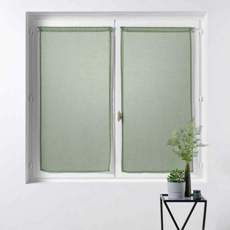 Paris Prix Paire De Voilages Sandra 60x120cm Kaki 5 Paris Prix Paire De Voilages Sandra 60x120cm Kaki – Image 3