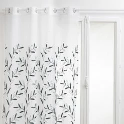 ATMOSPHERA Voilage à œillets 140x240 Brodé Izzy Vert