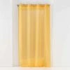 Paris Prix Rideau Voilage à Œillets Sandra 140x180cm Jaune