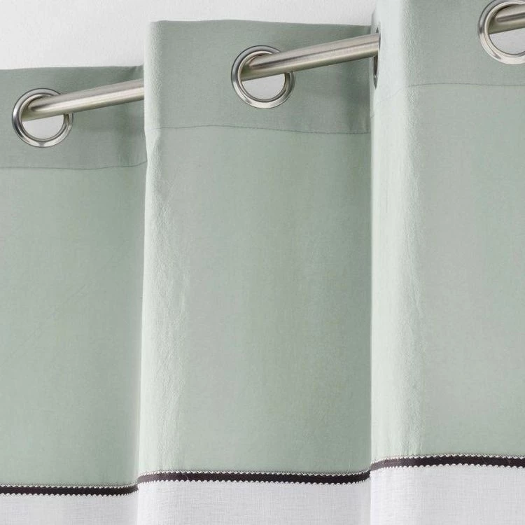 Paris Prix Rideau Voilage à Œillets Jolibel 137x240cm Menthe 4 Paris Prix Rideau Voilage à Œillets Jolibel 137x240cm Menthe – Image 2