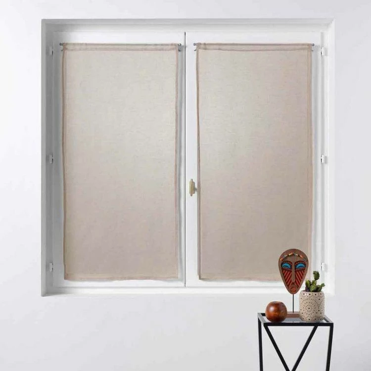 Paris Prix Paire De Voilages Sandra 60x90cm Lin 5 Paris Prix Paire De Voilages Sandra 60x90cm Lin – Image 3