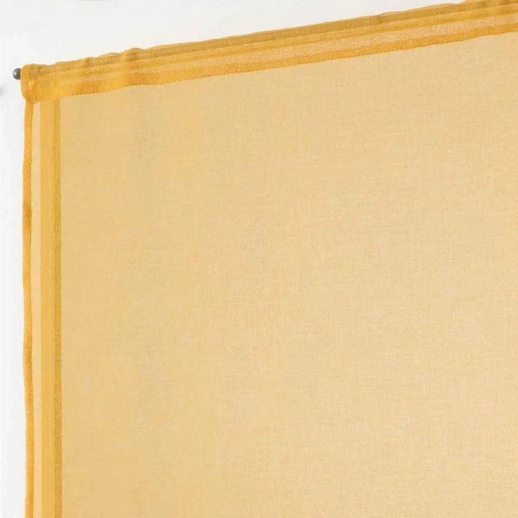 Paris Prix Paire De Voilages Sandra 60x90cm Jaune 4 Paris Prix Paire De Voilages Sandra 60x90cm Jaune – Image 2