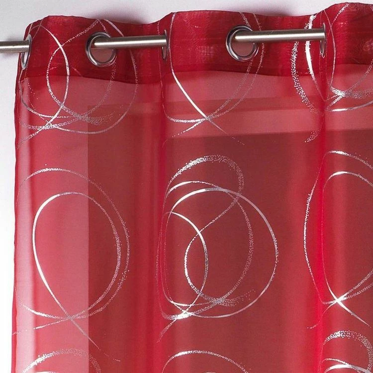 Paris Prix Rideau Voilage Bully 140x240cm Rouge 4 Paris Prix Rideau Voilage Bully 140x240cm Rouge – Image 2