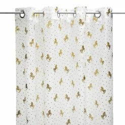 ATMOSPHERA Voilage à œillets 140x250 Cm Licorne Blanc