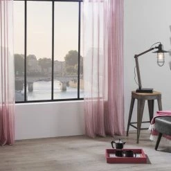 ATMOSPHERA Voilage Ana Story - 140 X 240 Cm - Rouge