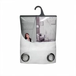 Paris Prix Rideau Voilage à Œillets Levi 140x240cm Argent -Auchan Boutique B2CD 3337