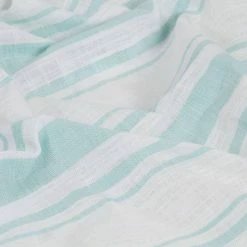 VIDAXL Rideaux Avec Anneaux En Metal 2 Pcs Coton 140x225cm Rayure Bleu -Auchan Boutique B2CD 334