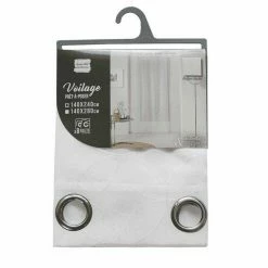 Paris Prix Rideau Voilage à Œillets Olympia 140x240cm Blanc -Auchan Boutique B2CD 3348