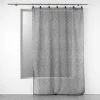 Paris Prix Rideau Voilage à Anneaux Linka 140x280cm Anthracite -Auchan Boutique B2CD 3360