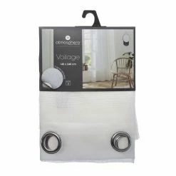 ATMOSPHERA Voilage Sab 140 X 240 - Blanc -Auchan Boutique B2CD 3370
