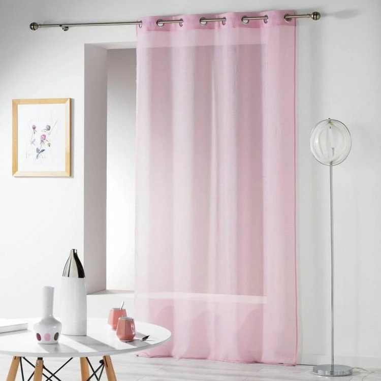 Paris Prix Rideau Voilage Telma 140x280cm Rose 3 Paris Prix Rideau Voilage Telma 140x280cm Rose