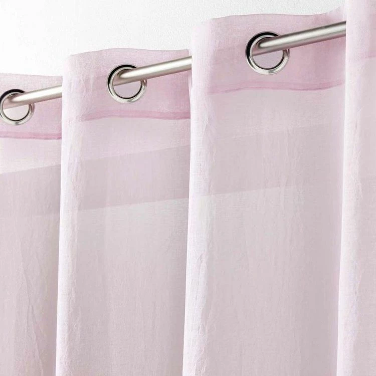 Paris Prix Rideau Voilage Telma 140x280cm Rose 5 Paris Prix Rideau Voilage Telma 140x280cm Rose – Image 3