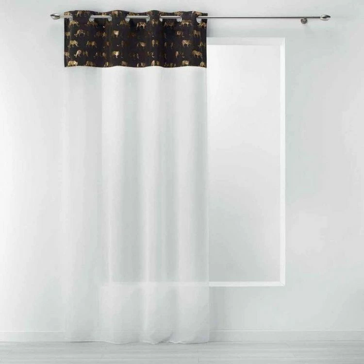 Paris Prix Rideau Voilage à Œillets Tigalo 140x240cm Blanc 3 Paris Prix Rideau Voilage à Œillets Tigalo 140x240cm Blanc