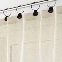 Paris Prix Rideau Voilage à Anneaux Linka 140x240cm Naturel -Auchan Boutique B2CD 3379