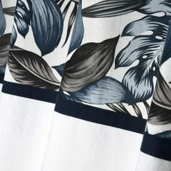 Lovely Casa Rideau à œillets 140x260 Cm Paraiso Bleu Coton 9 Lovely Casa Rideau à œillets 140x260 Cm Paraiso Bleu Coton -Auchan Boutique B2CD 338