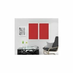 Soleil D'ocre Paire De Brise Bise 60x120 Cm DOLLY Rouge