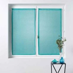 Paris Prix Paire De Voilages Sandra 60x120cm Bleu -Auchan Boutique B2CD 3387