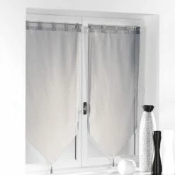 Paris Prix Paire De Voilages Voiline 60x160cm Gris