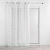 Paris Prix Rideau Voilage à Œillets Lorna 140x280cm Blanc