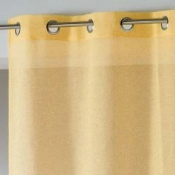 Paris Prix Rideau Voilage Étamine Telma 140x240cm Jaune 7 Paris Prix Rideau Voilage Étamine Telma 140x240cm Jaune -Auchan Boutique B2CD 3412