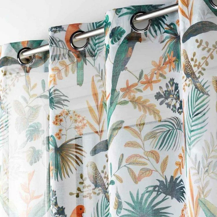 Paris Prix Rideau Voilage à Œillets Panis 140x240cm Blanc 4 Paris Prix Rideau Voilage à Œillets Panis 140x240cm Blanc – Image 2