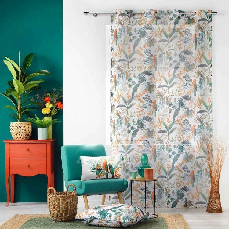 Paris Prix Rideau Voilage à Œillets Panis 140x240cm Blanc 5 Paris Prix Rideau Voilage à Œillets Panis 140x240cm Blanc – Image 3