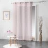 Paris Prix Rideau Voilage Soledad 140x240cm Rose