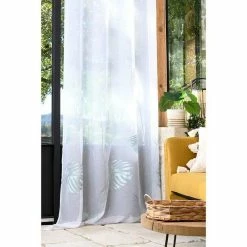Lovely Casa Voilage à œillets 140x260 Cm Taman Jade -Auchan Boutique B2CD 3438