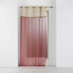 Paris Prix Rideau Voilage Ă Ĺ’illets Greenybel 140x240cm Terracotta
