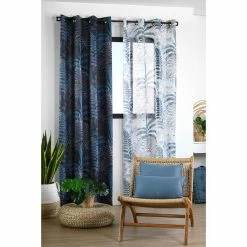 Lovely Casa Voilage à œillets 140x260 Cm Papua Blanc 7 Lovely Casa Voilage à œillets 140x260 Cm Papua Blanc -Auchan Boutique B2CD 3453