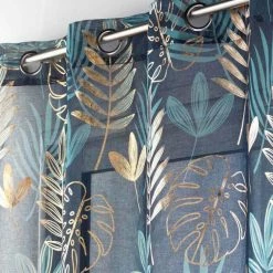 Paris Prix Rideau Voilage à Œillets Ornella 140x240cm Bleu 7 Paris Prix Rideau Voilage à Œillets Ornella 140x240cm Bleu -Auchan Boutique B2CD 3455