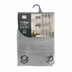 Paris Prix Rideau Voilage à Œillets Zazy 140x280cm Gris 10 Paris Prix Rideau Voilage à Œillets Zazy 140x280cm Gris -Auchan Boutique B2CD 3461