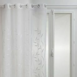 ATMOSPHERA Voilage Brodé Izzy 140 X 240 Cm - Blanc