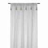 Lovely Casa Voilage Passe Tringle 140x260 Cm Ibiza Naturel -Auchan Boutique B2CD 3465