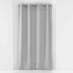 Paris Prix Rideau Voilage Ă Ĺ’illets Soane 140x280cm Gris