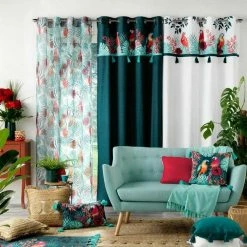 Paris Prix Rideau Voilage à Œillets Caracas 140x240cm Blanc -Auchan Boutique B2CD 3479