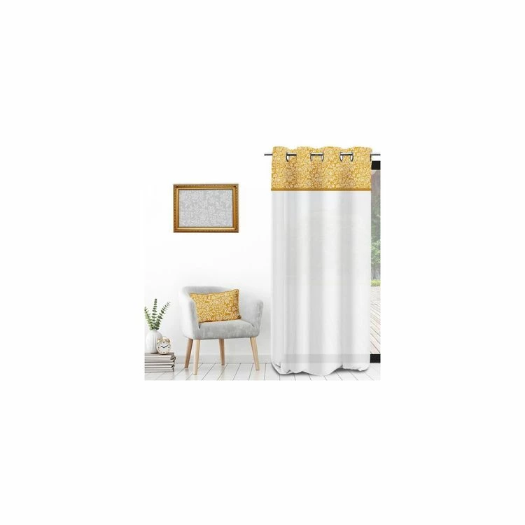 Soleil D'ocre Voile à Oeillets Pur Coton 135x250 Cm VINTAGE Moutarde, Par Soleil D'Ocre 3 Soleil D'ocre Voile à Oeillets Pur Coton 135x250 Cm VINTAGE Moutarde, Par Soleil D'Ocre