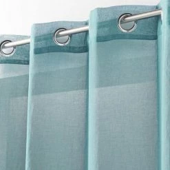 Paris Prix Rideau Voilage Étamine Telma 140x240cm Bleu -Auchan Boutique B2CD 3489