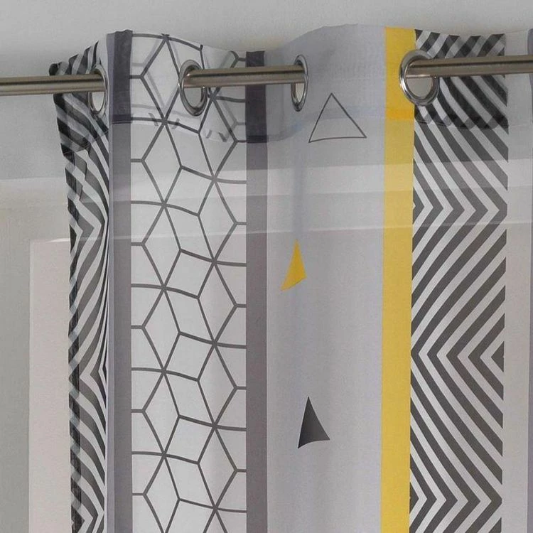 Paris Prix Rideau Voilage Yellow Mix 140x240cm Multicolore 4 Paris Prix Rideau Voilage Yellow Mix 140x240cm Multicolore – Image 2
