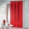 Paris Prix Rideau Voilage Étamine Telma 140x240cm Rouge -Auchan Boutique B2CD 3500