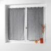 Paris Prix Paire De Voilages Linahe 60x90cm Anthracite