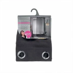Paris Prix Rideau Voilage à Œillets Krom 140x240cm Anthracite -Auchan Boutique B2CD 3519