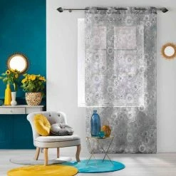 Paris Prix Rideau Voilage à Œillets Milady 140x240cm Gris 8 Paris Prix Rideau Voilage à Œillets Milady 140x240cm Gris -Auchan Boutique B2CD 3523